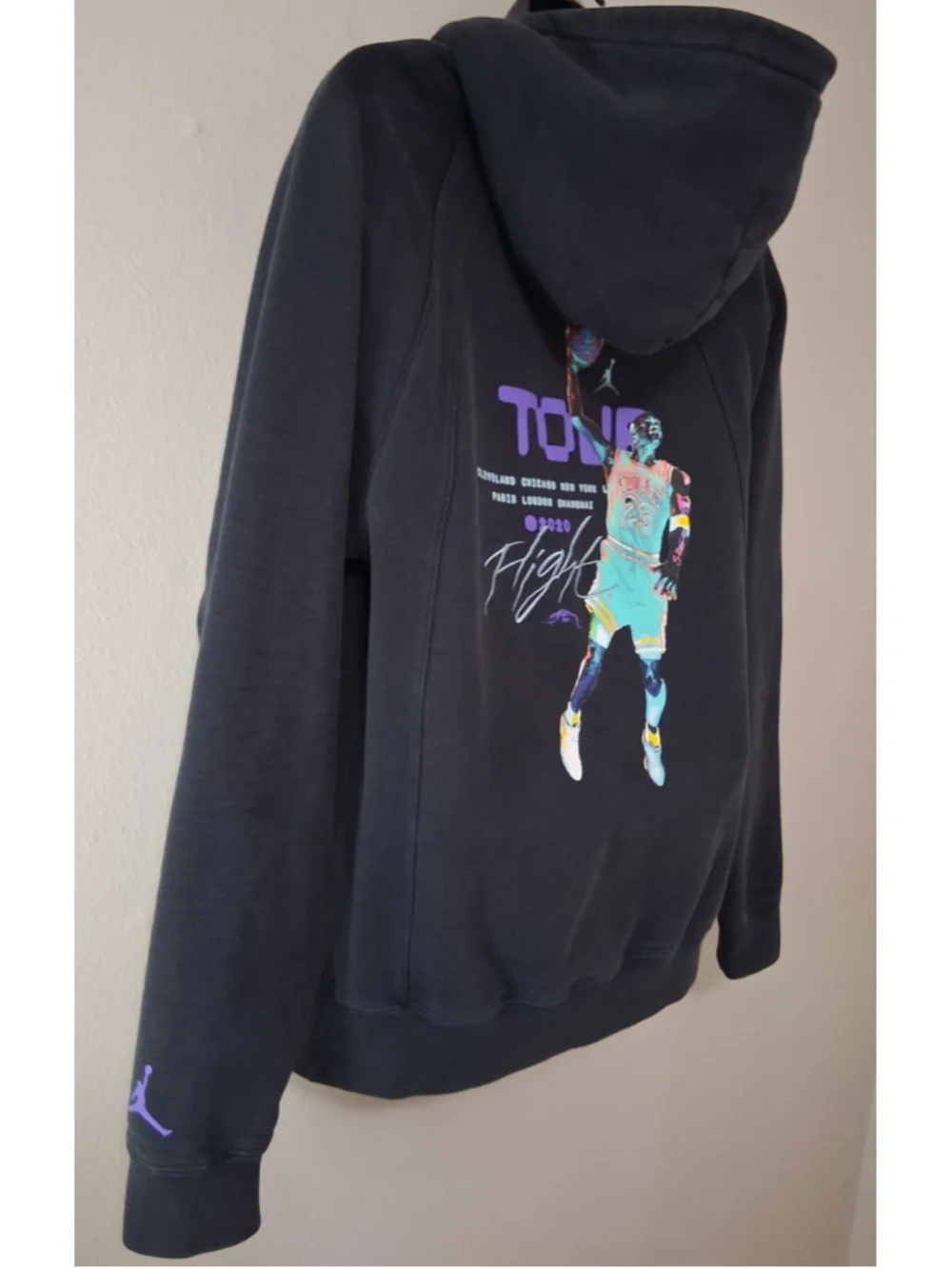 2022 Nike Air Jordan Flight Heritage Coll. Men's Medium Hoodie Black DM1394-010